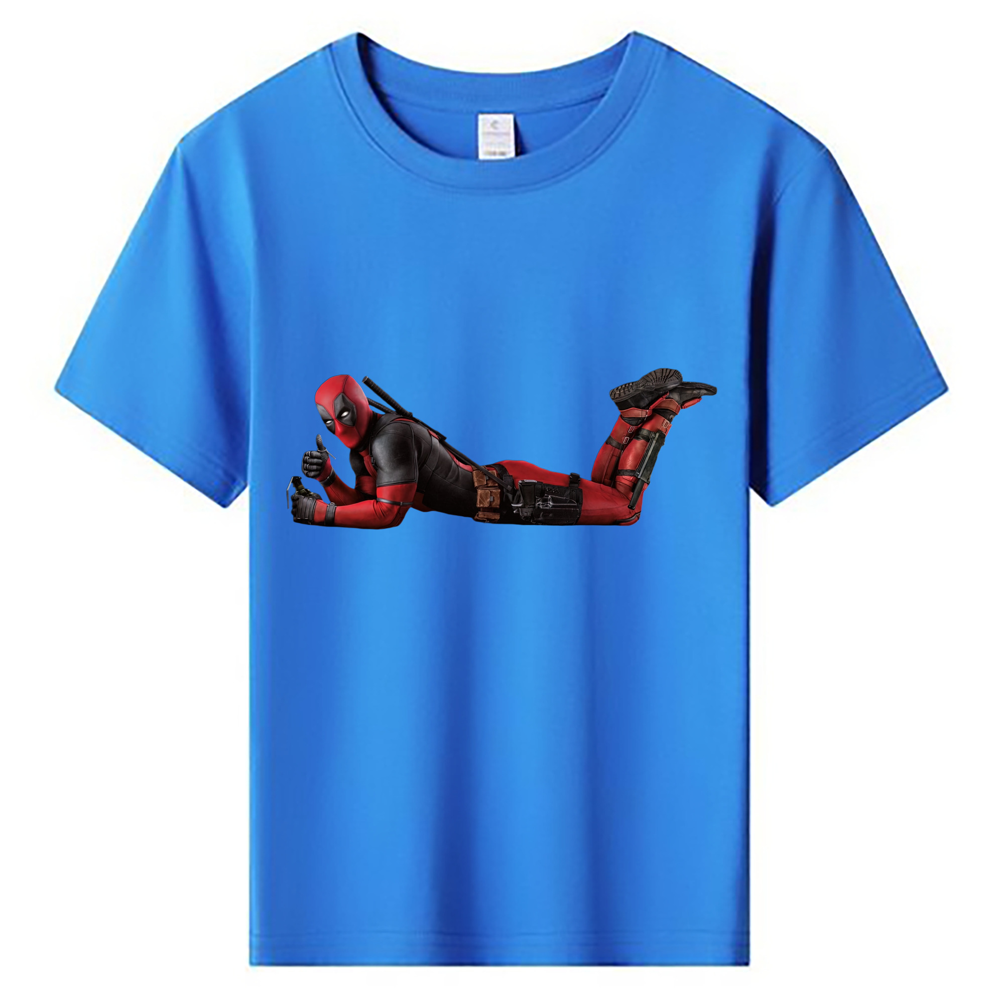 （画像用） Deadpool デッドプール 綿100％キッズTシャツ（フロントプリント）